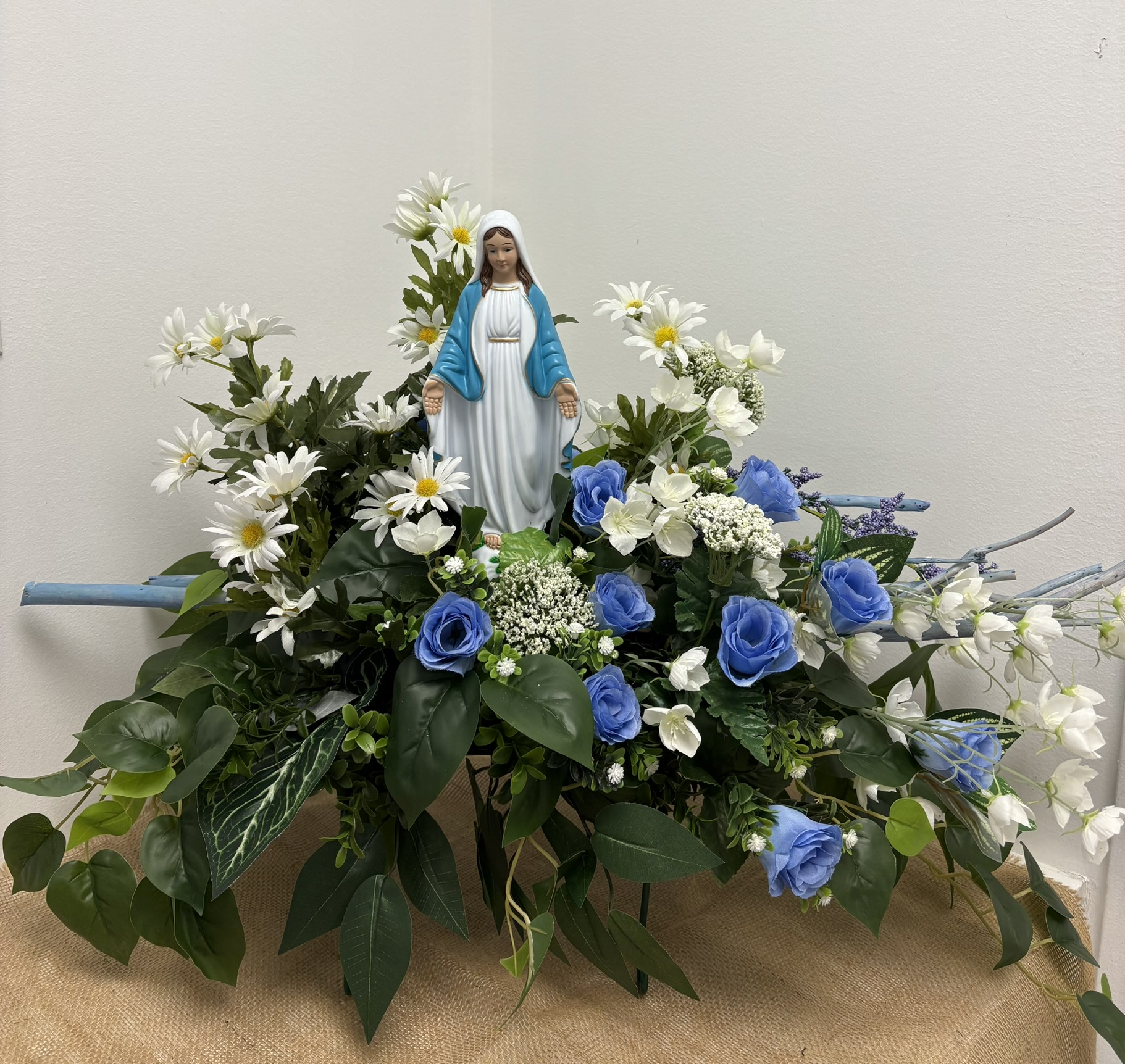 Montage épitaphe avec Ste-vierge